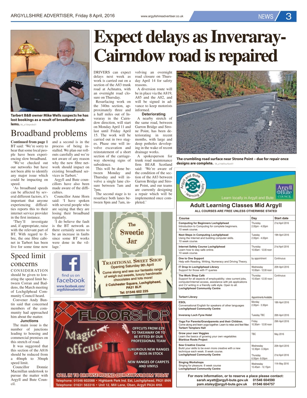 Argyllshire Advertiser Preview Pages