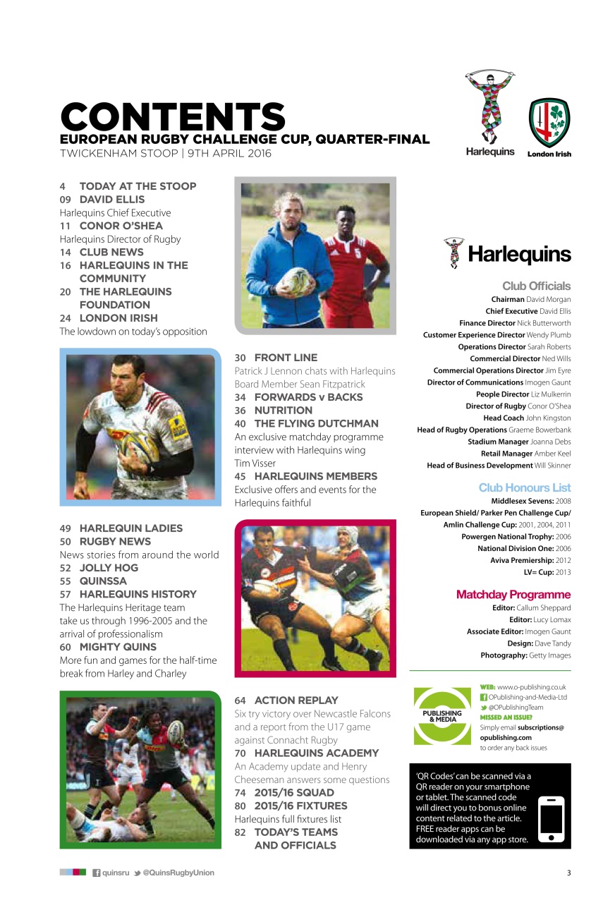 Harlequins Preview Pages