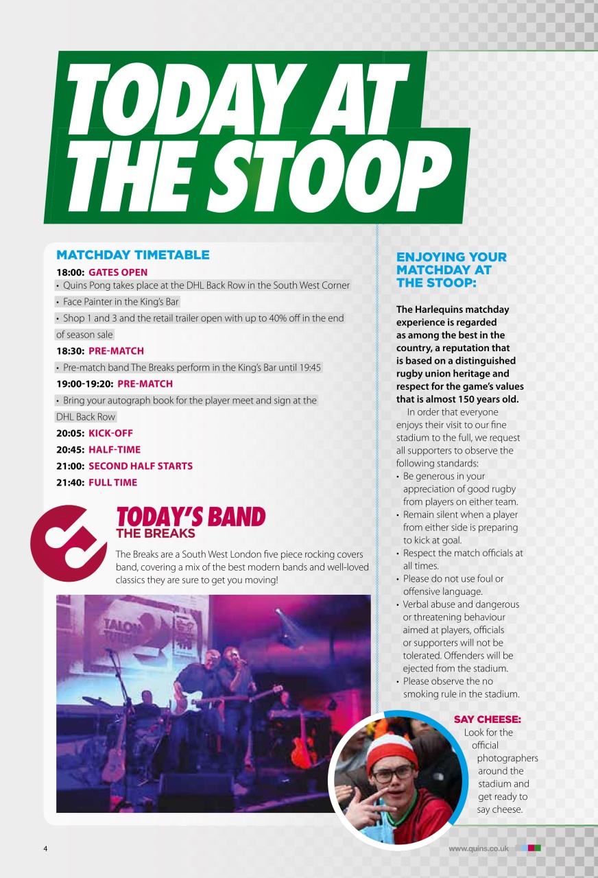 Harlequins Preview Pages