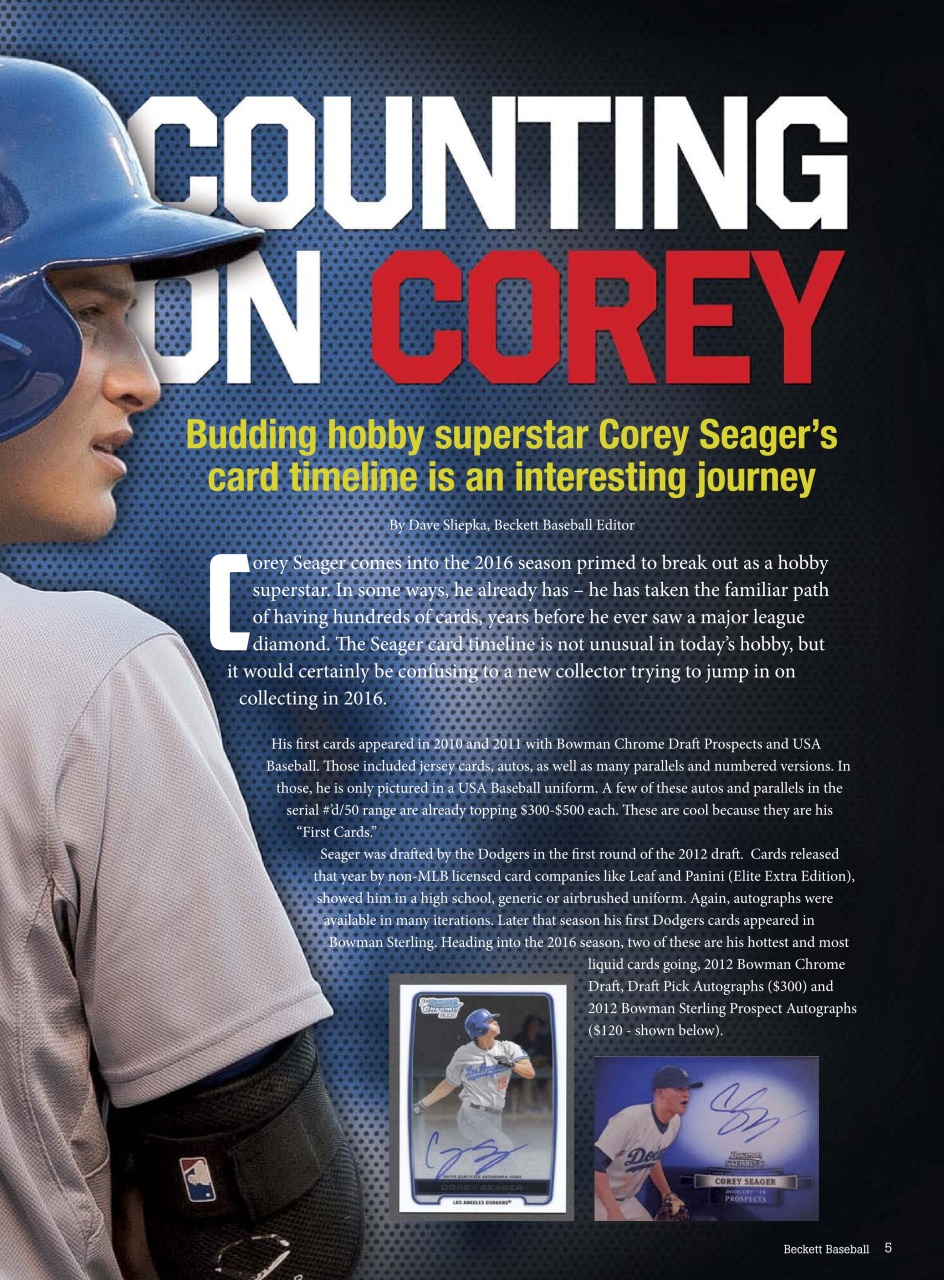 Beckett Baseball Magazine Preview Pages