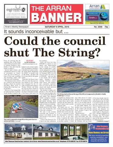 Arran Banner issue 9th April 2016