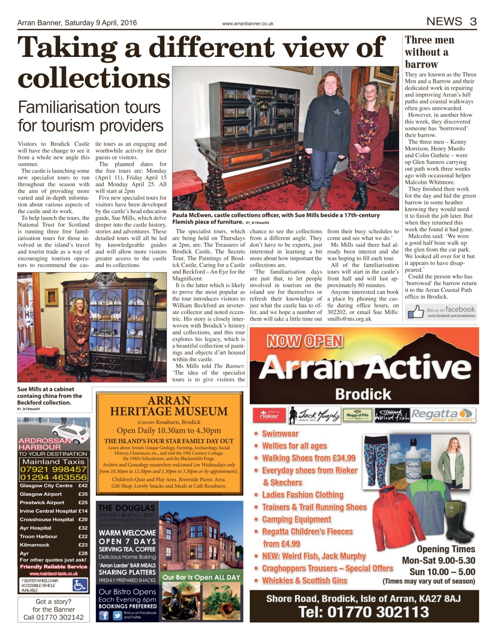 Arran Banner Preview Pages