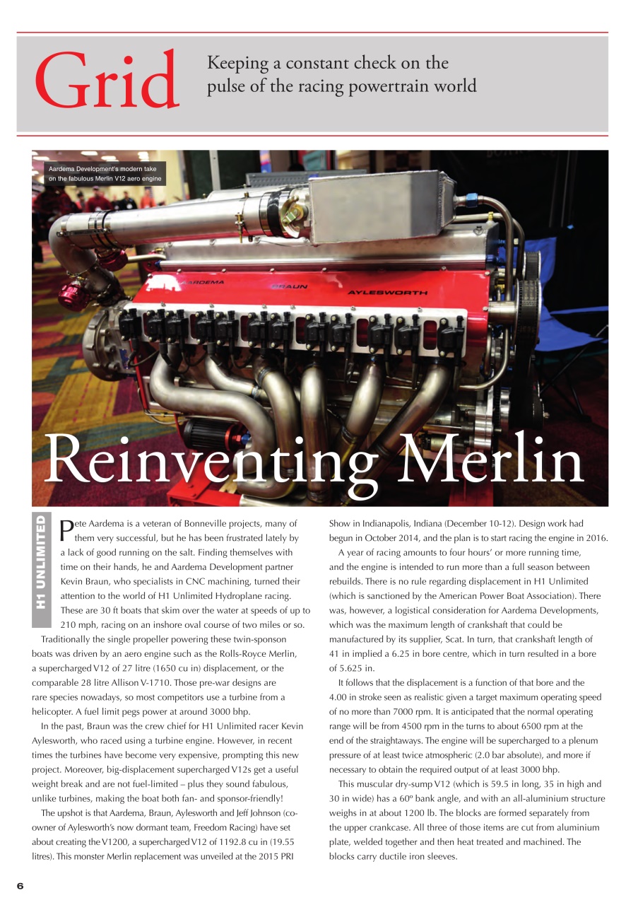 Race Engine Technology Preview Pages