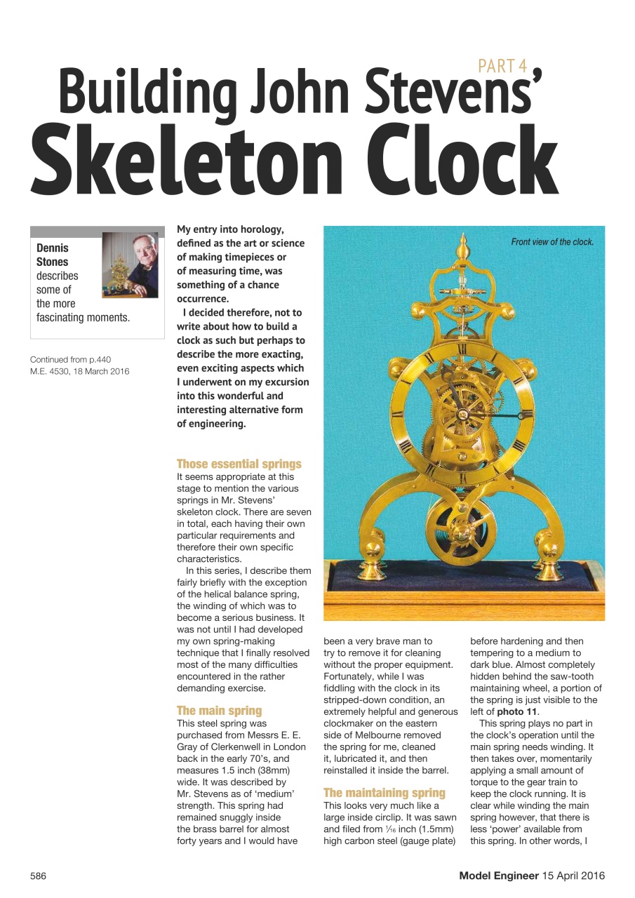 Model Engineer Preview Pages