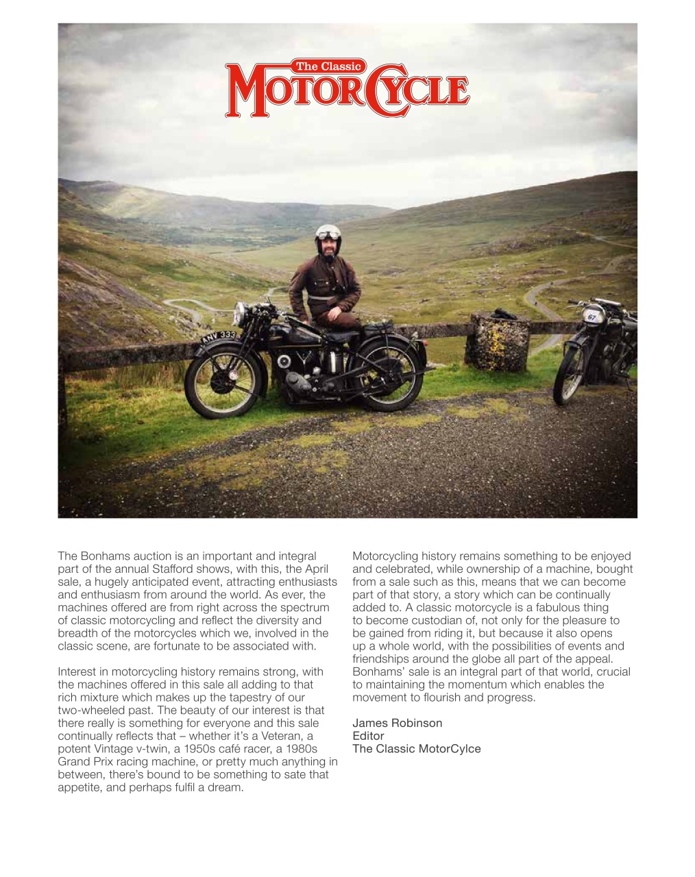 The Classic MotorCycle Preview Pages