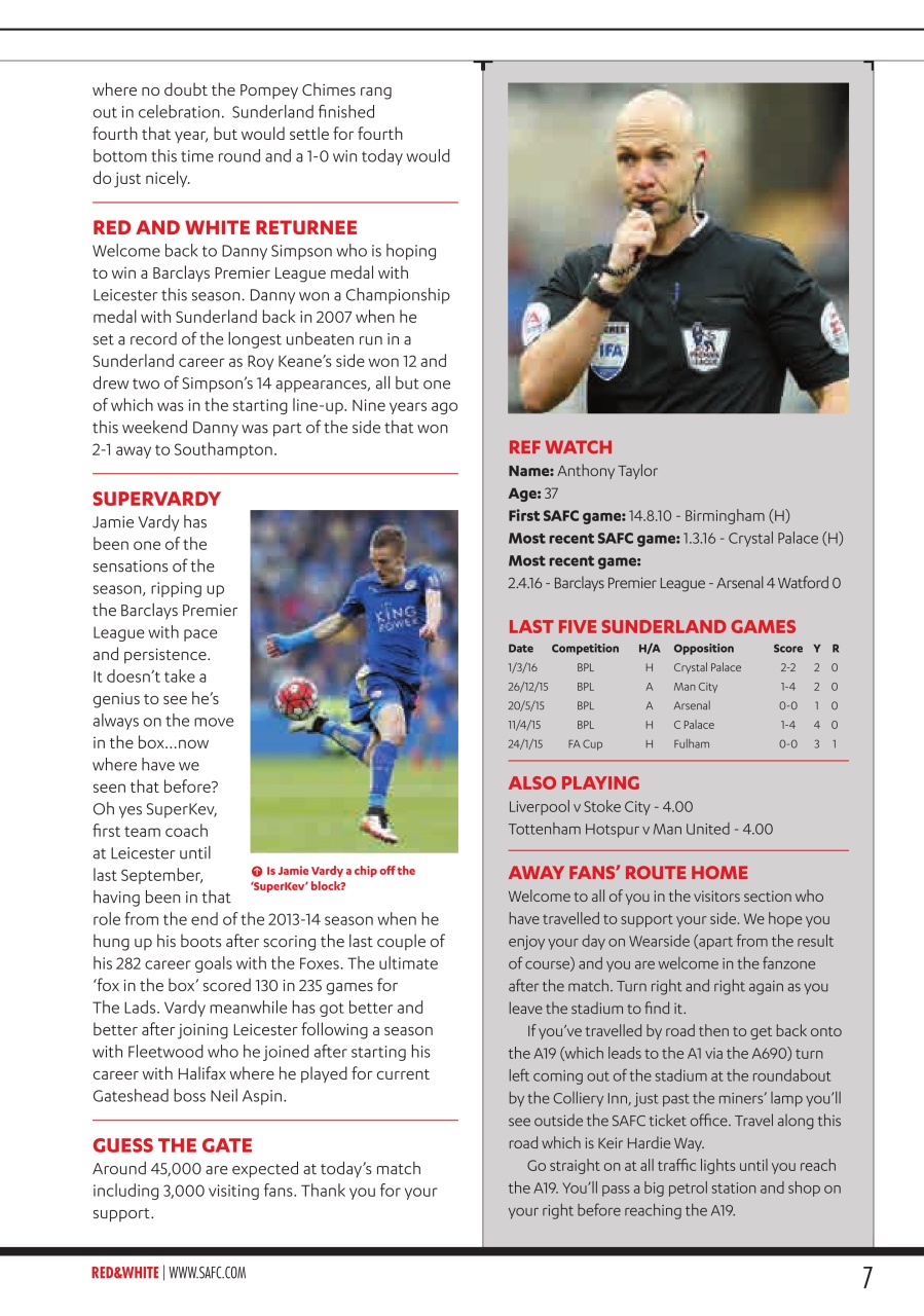 Sunderland FC Preview Pages