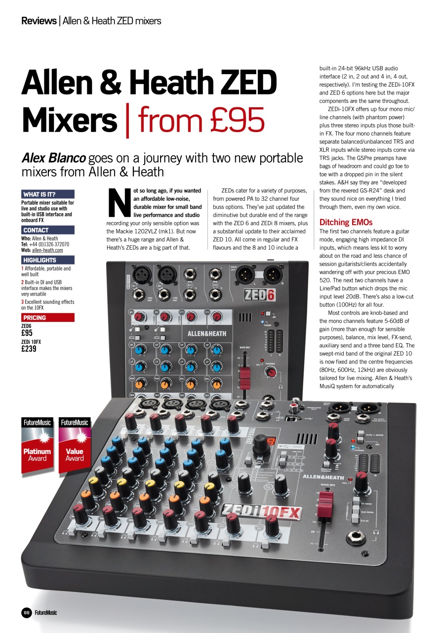 Future Music Preview Pages