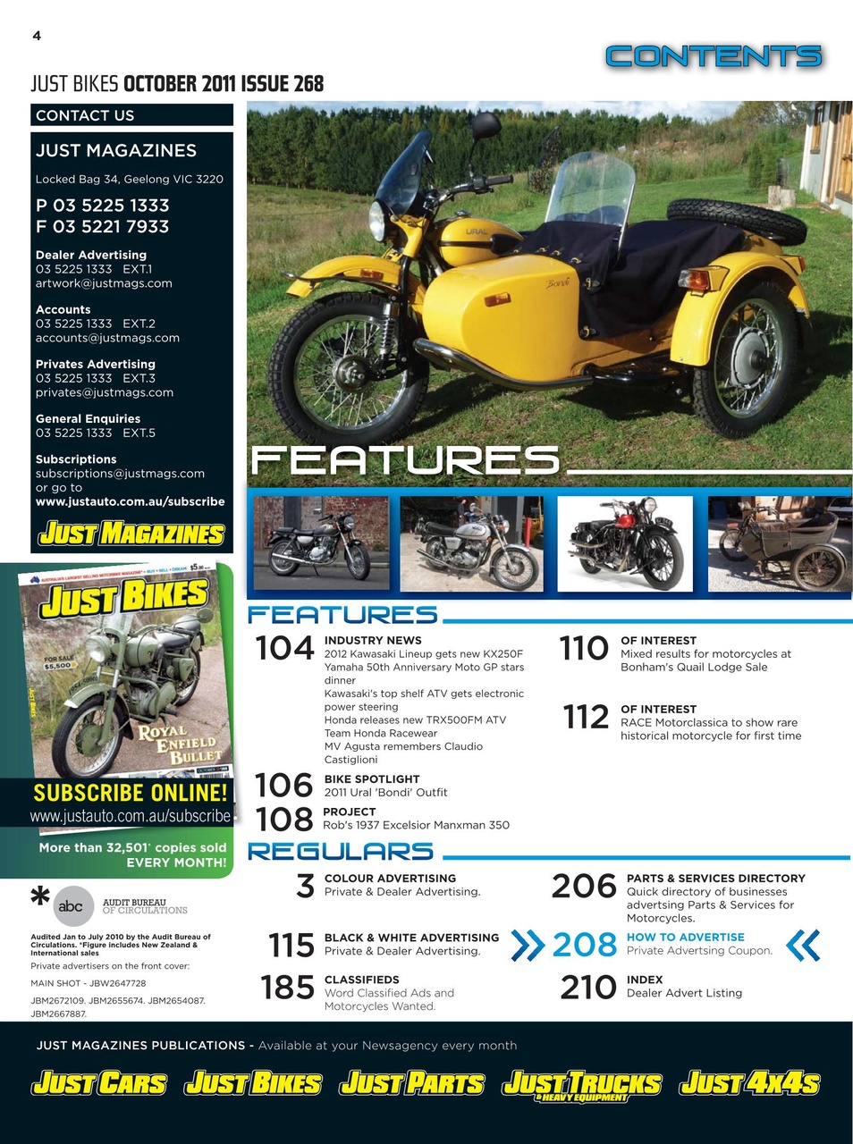 JUST BIKES Preview Pages