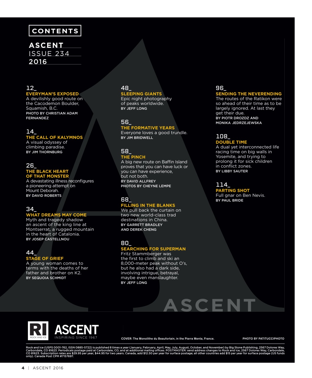 Rock and Ice Preview Pages