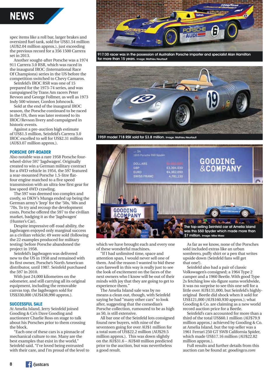 JUST CARS Preview Pages
