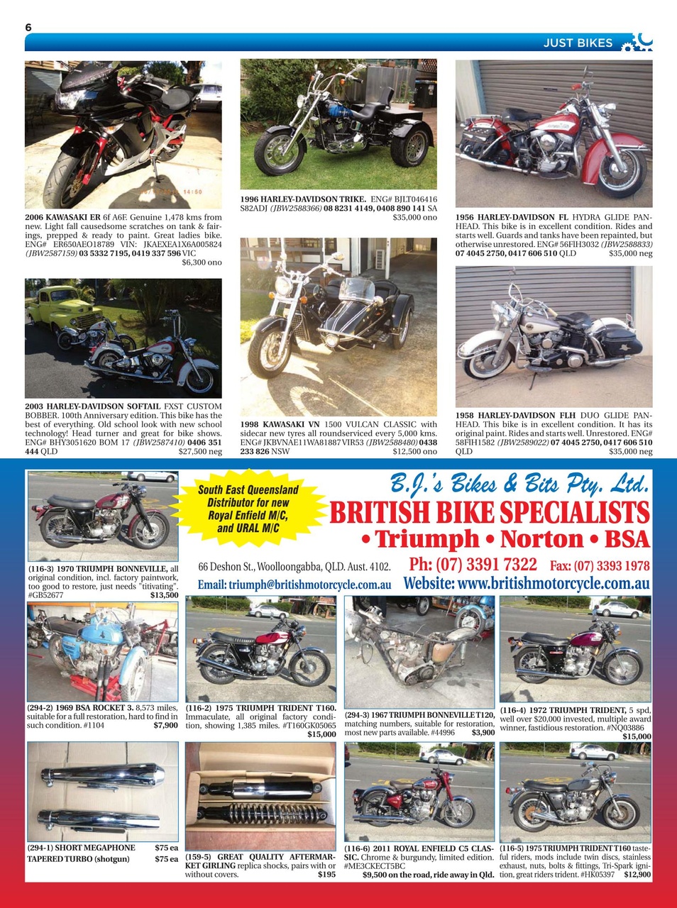 JUST BIKES Preview Pages