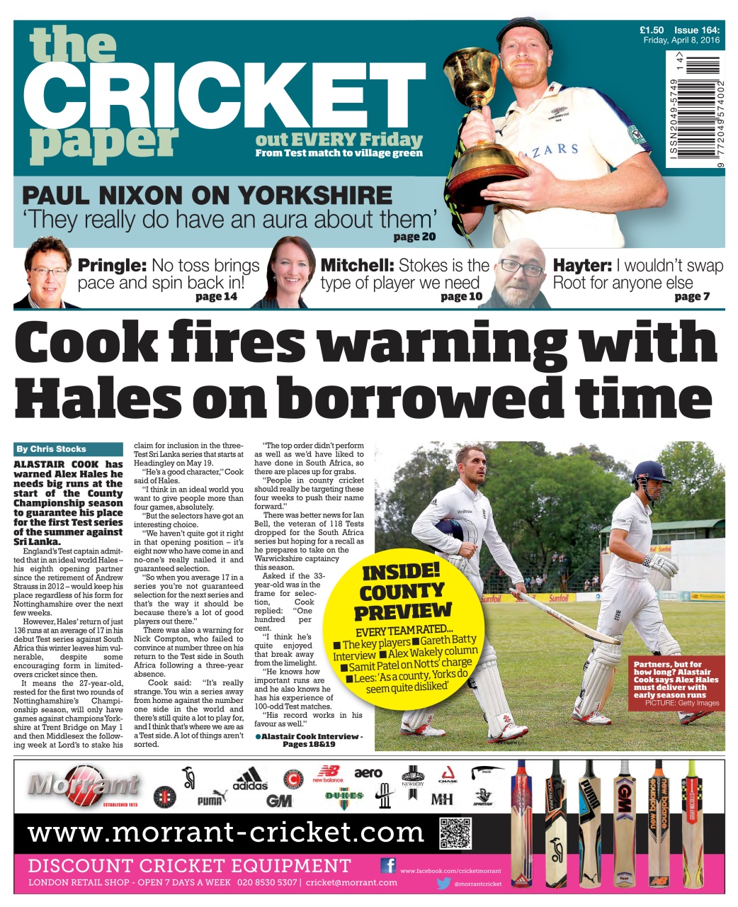 The Cricket Paper Preview Pages