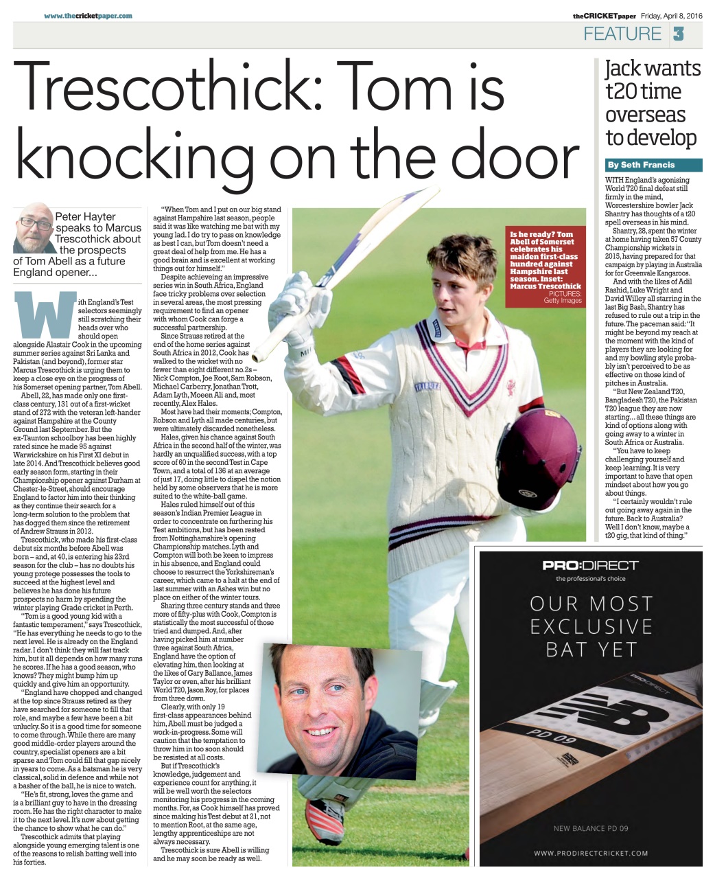 The Cricket Paper Preview Pages