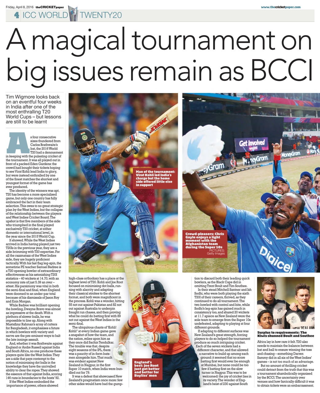 The Cricket Paper Preview Pages