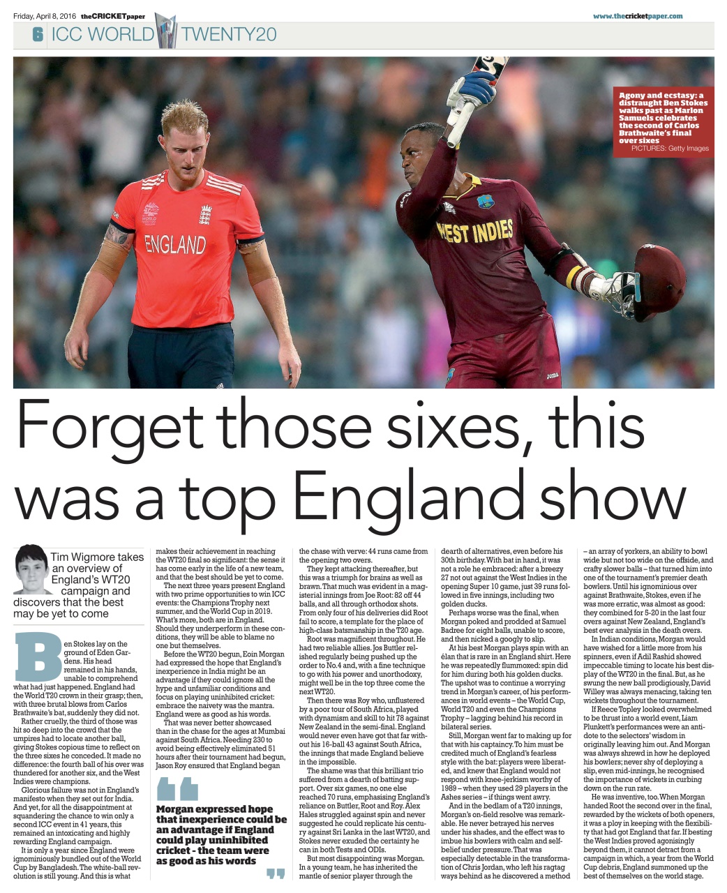 The Cricket Paper Preview Pages