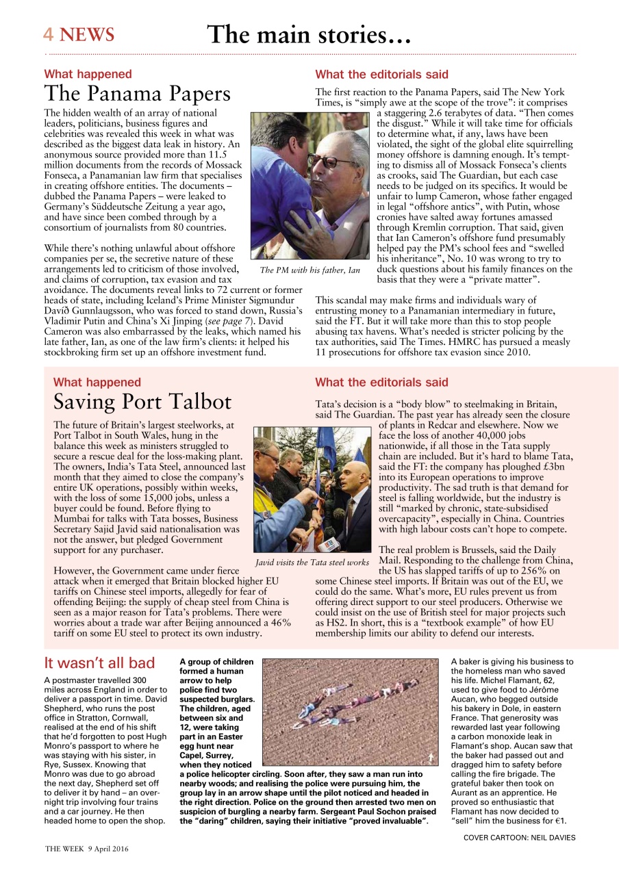 The Week Preview Pages