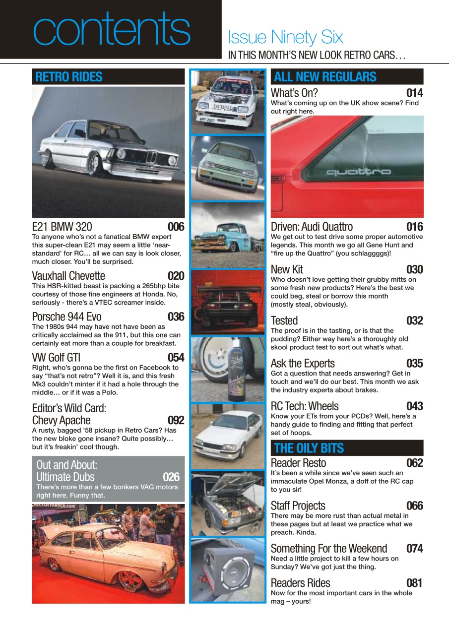Retro Cars Preview Pages