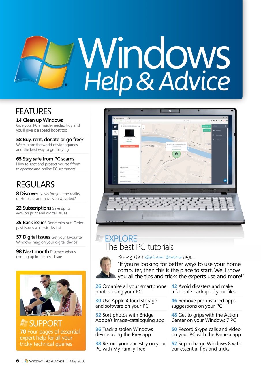 Windows Help & Advice Preview Pages