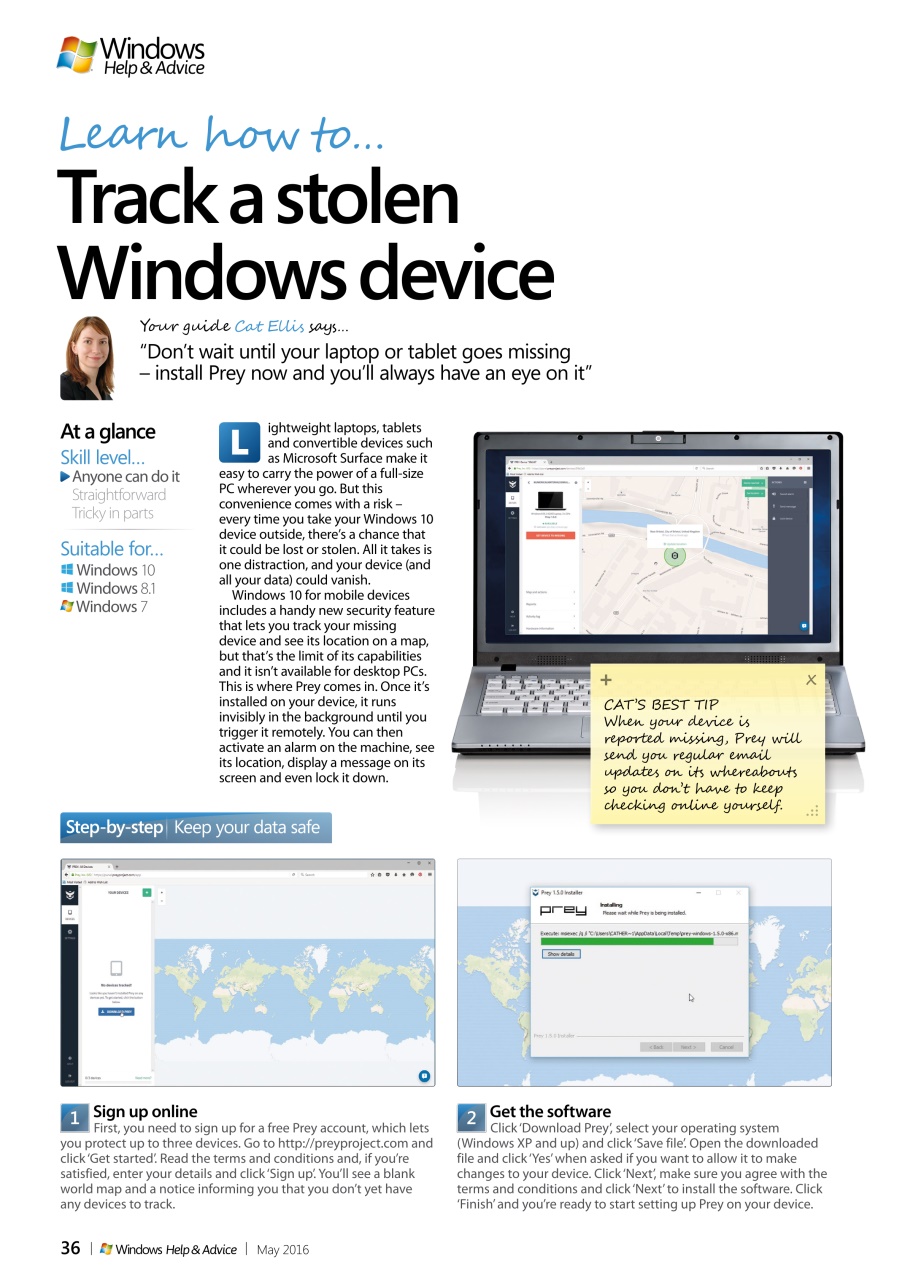 Windows Help & Advice Preview Pages