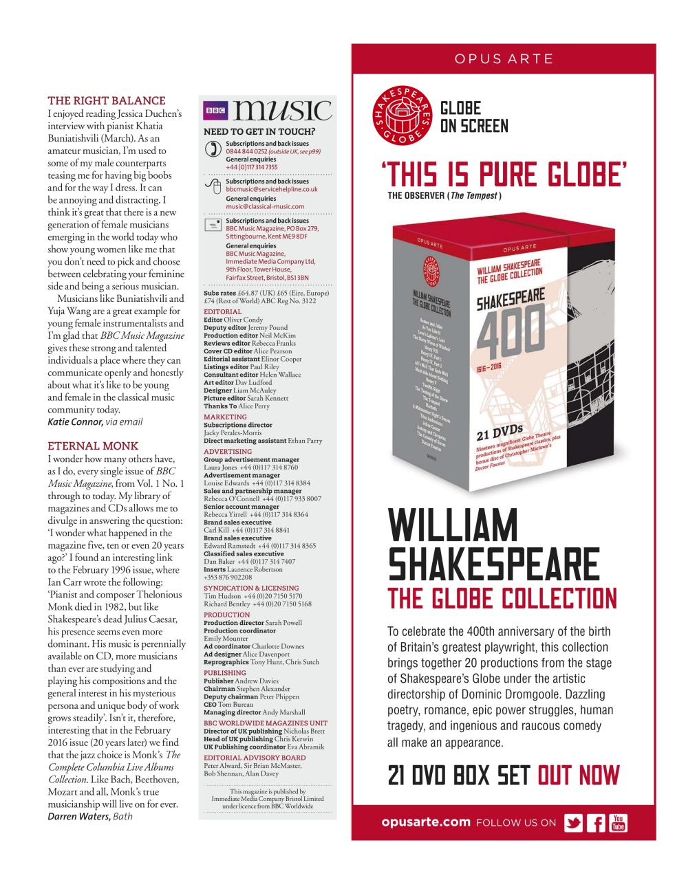 BBC Music Magazine Preview Pages