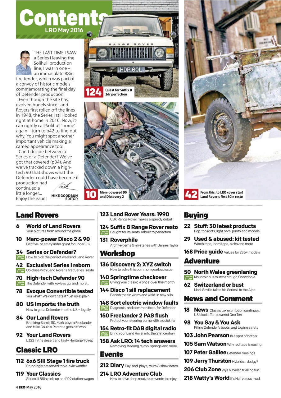 Land Rover Owner Preview Pages