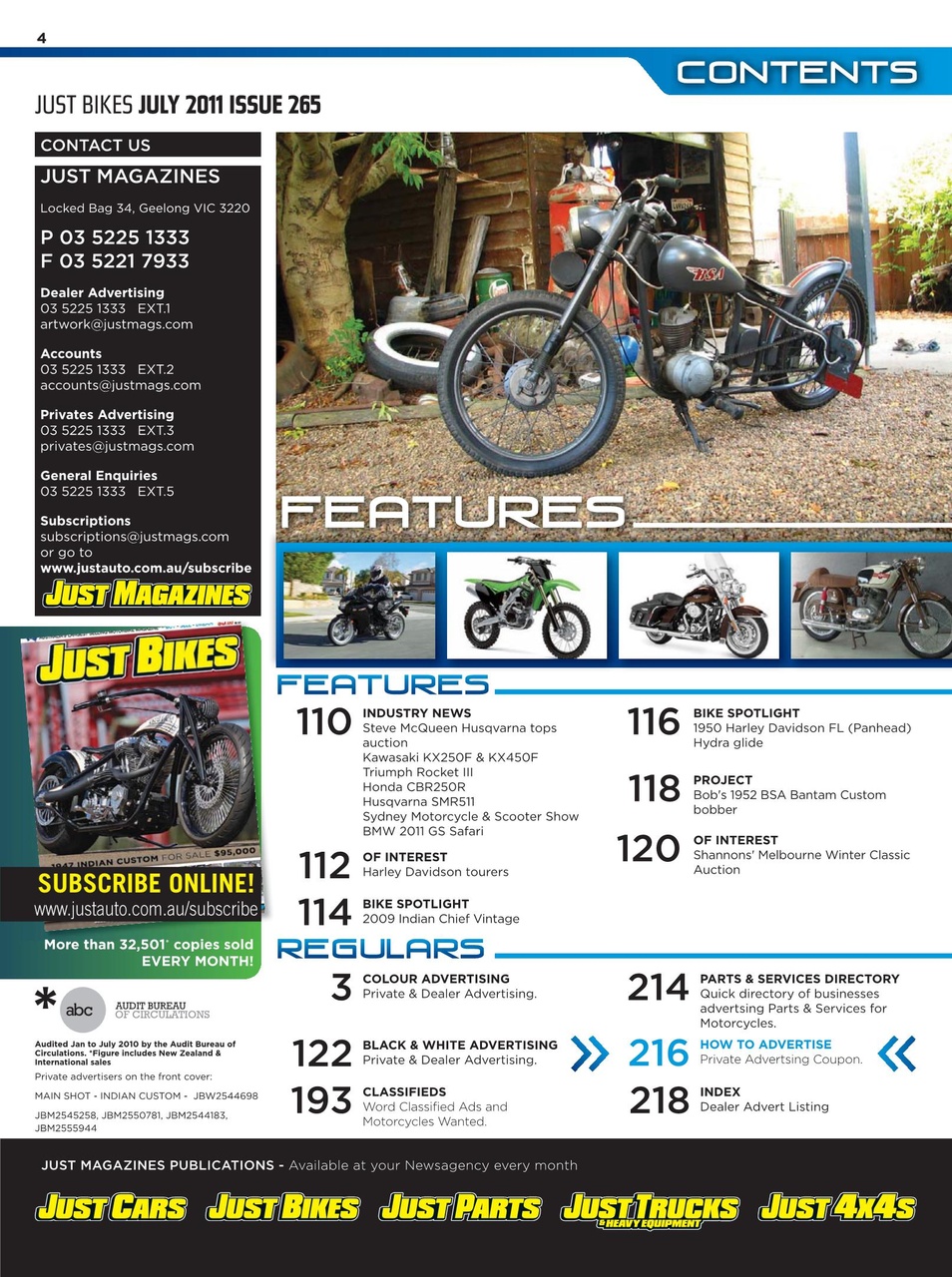 JUST BIKES Preview Pages