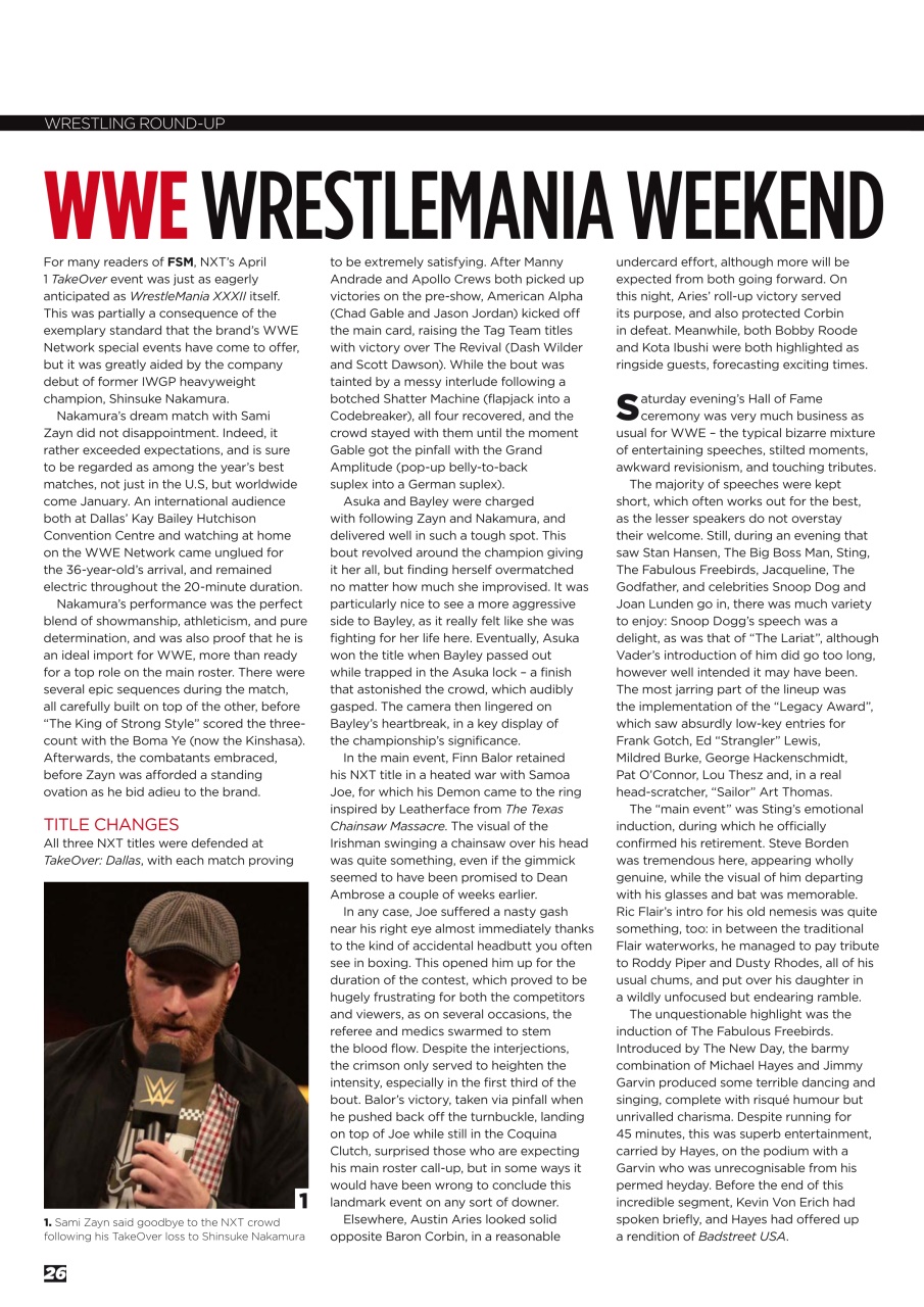Wrestletalk Magazine Preview Pages