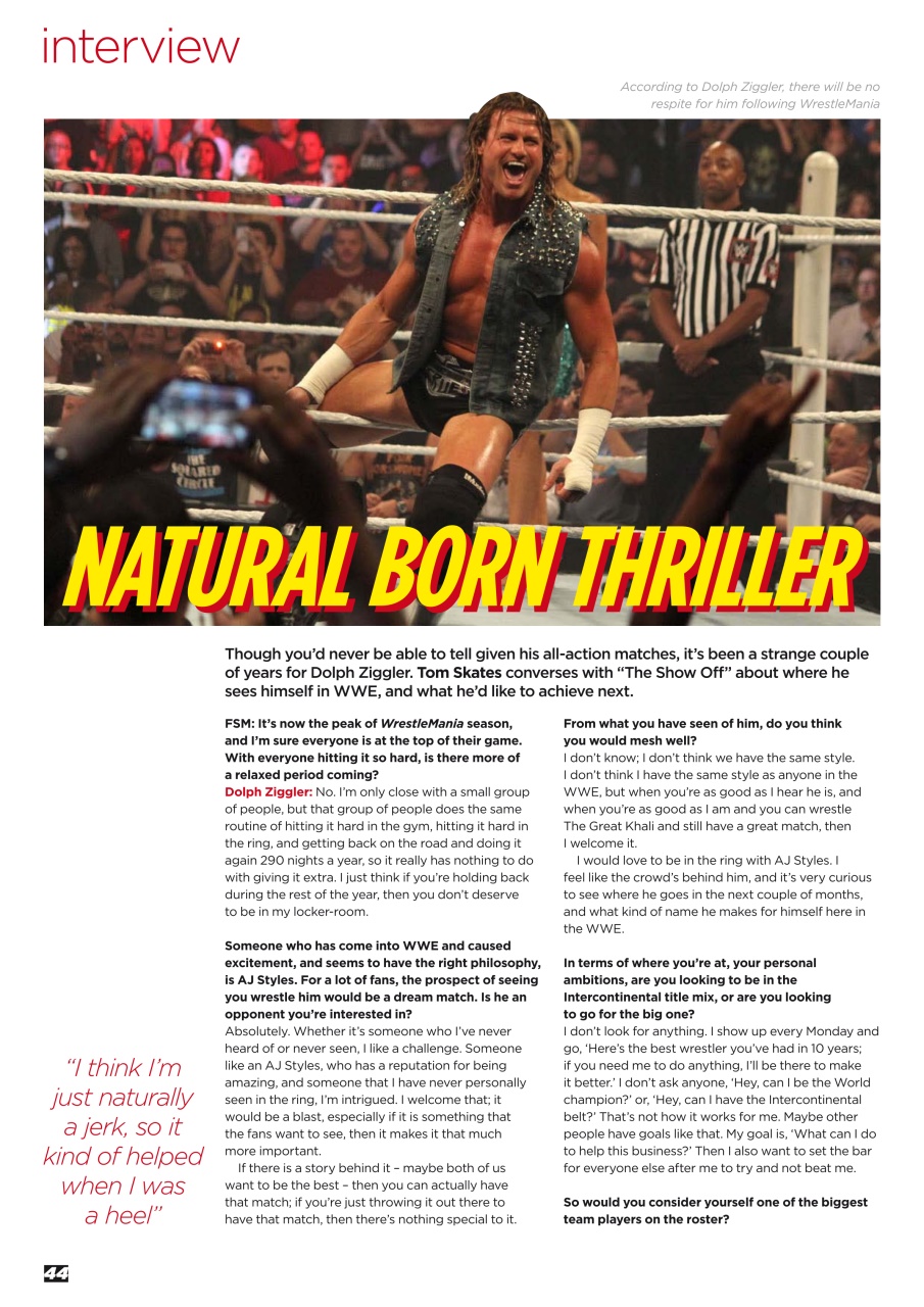 Wrestletalk Magazine Preview Pages