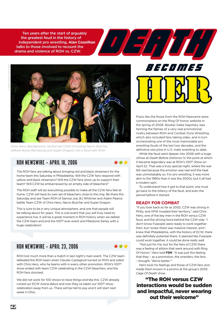 Wrestletalk Magazine Preview Pages
