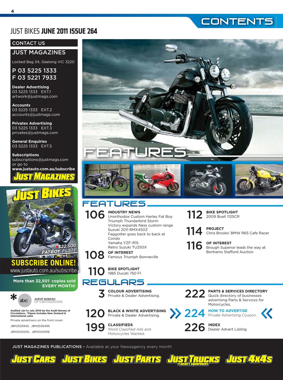 JUST BIKES Preview Pages