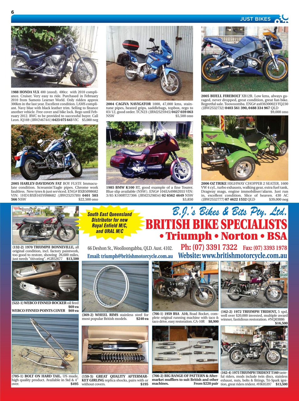 JUST BIKES Preview Pages