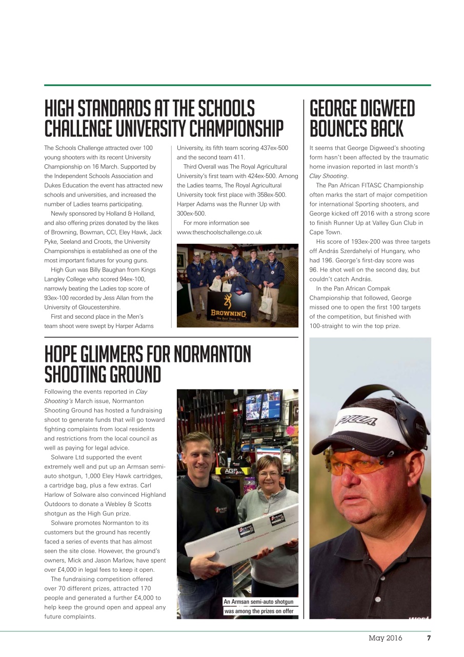 Clay Shooting Preview Pages