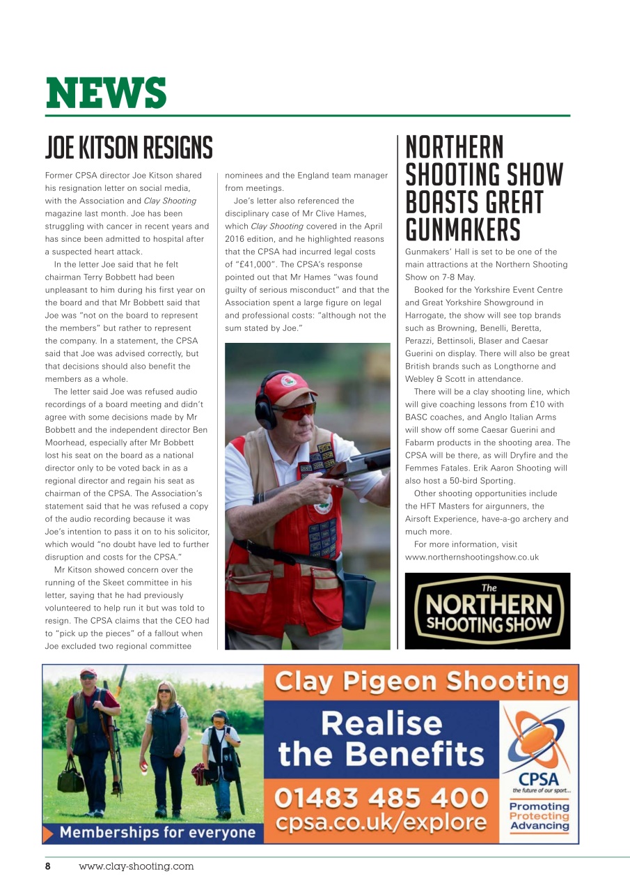 Clay Shooting Preview Pages