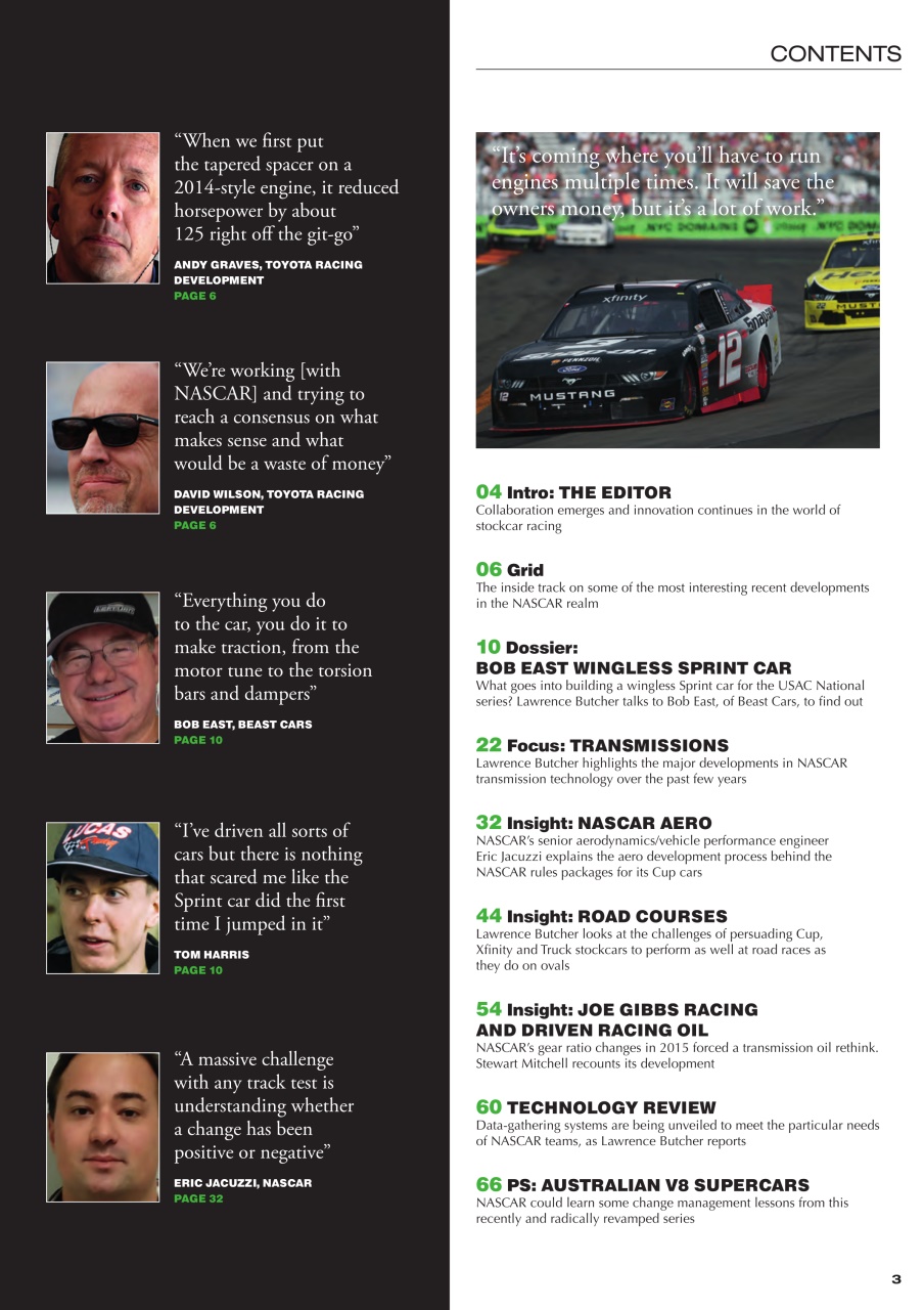 CUP Race Technology Preview Pages
