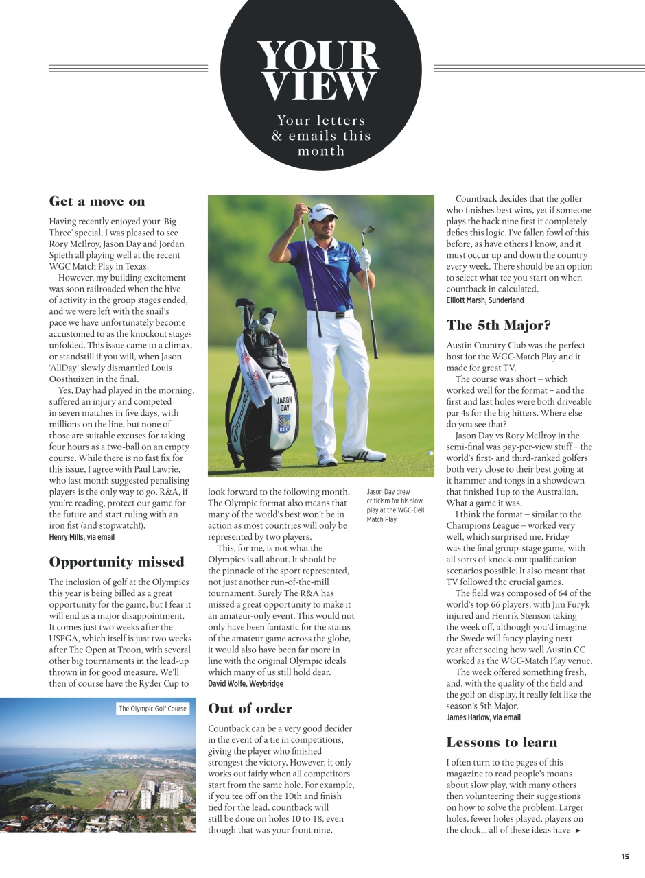 Golf Monthly Preview Pages