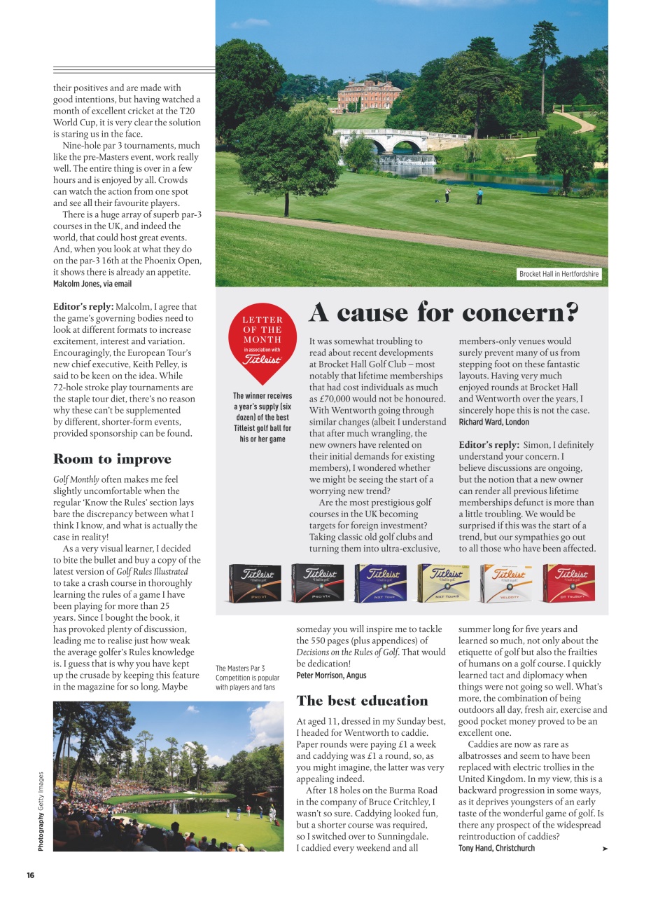 Golf Monthly Preview Pages