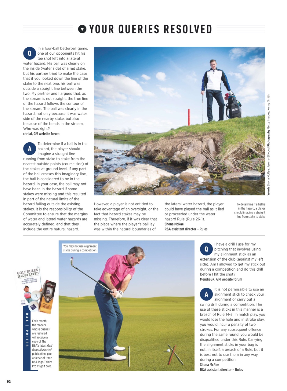 Golf Monthly Preview Pages
