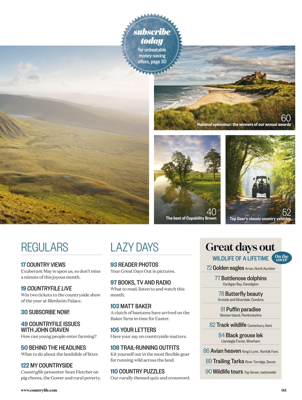 BBC Countryfile Magazine Preview Pages