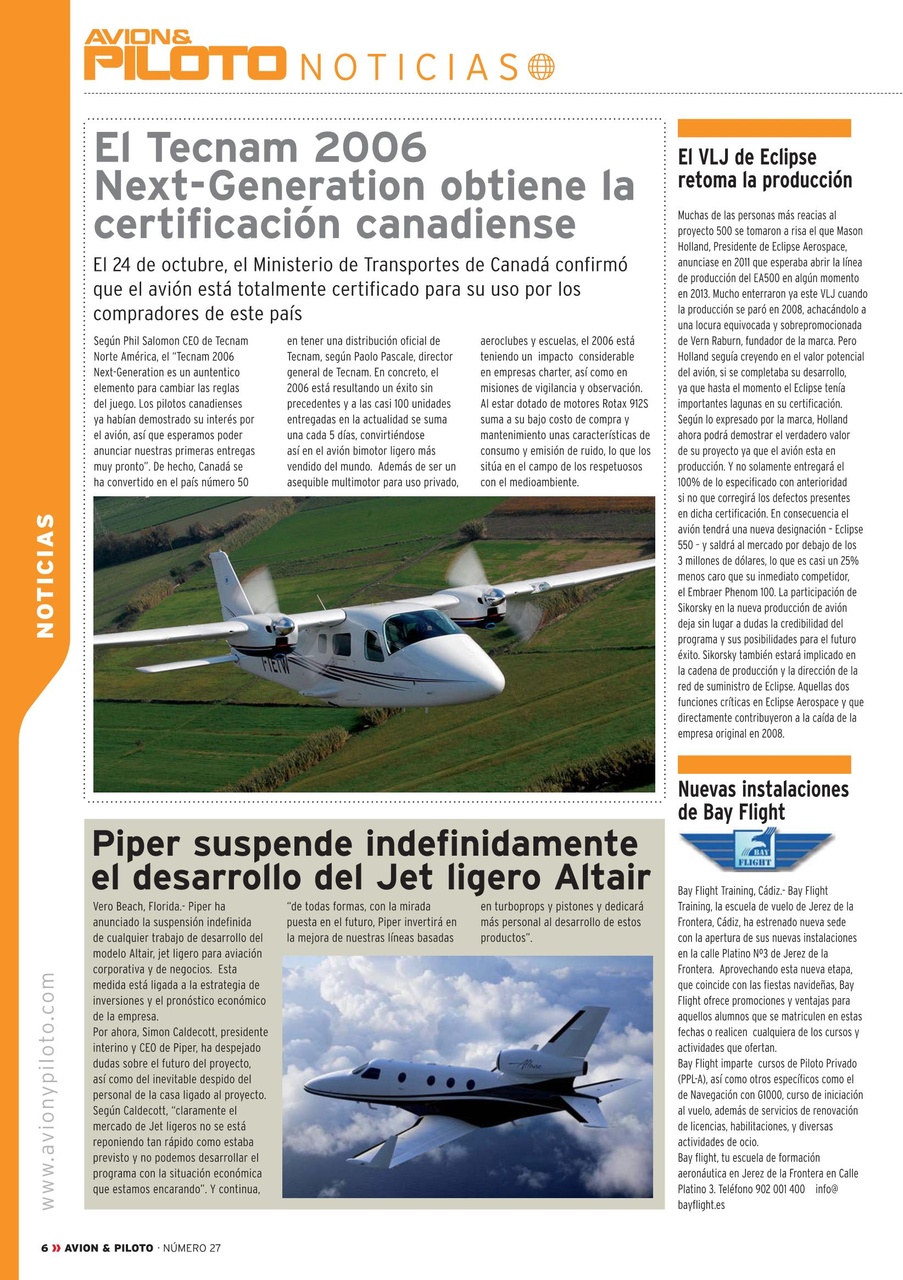 Revista Avion & Piloto Preview Pages