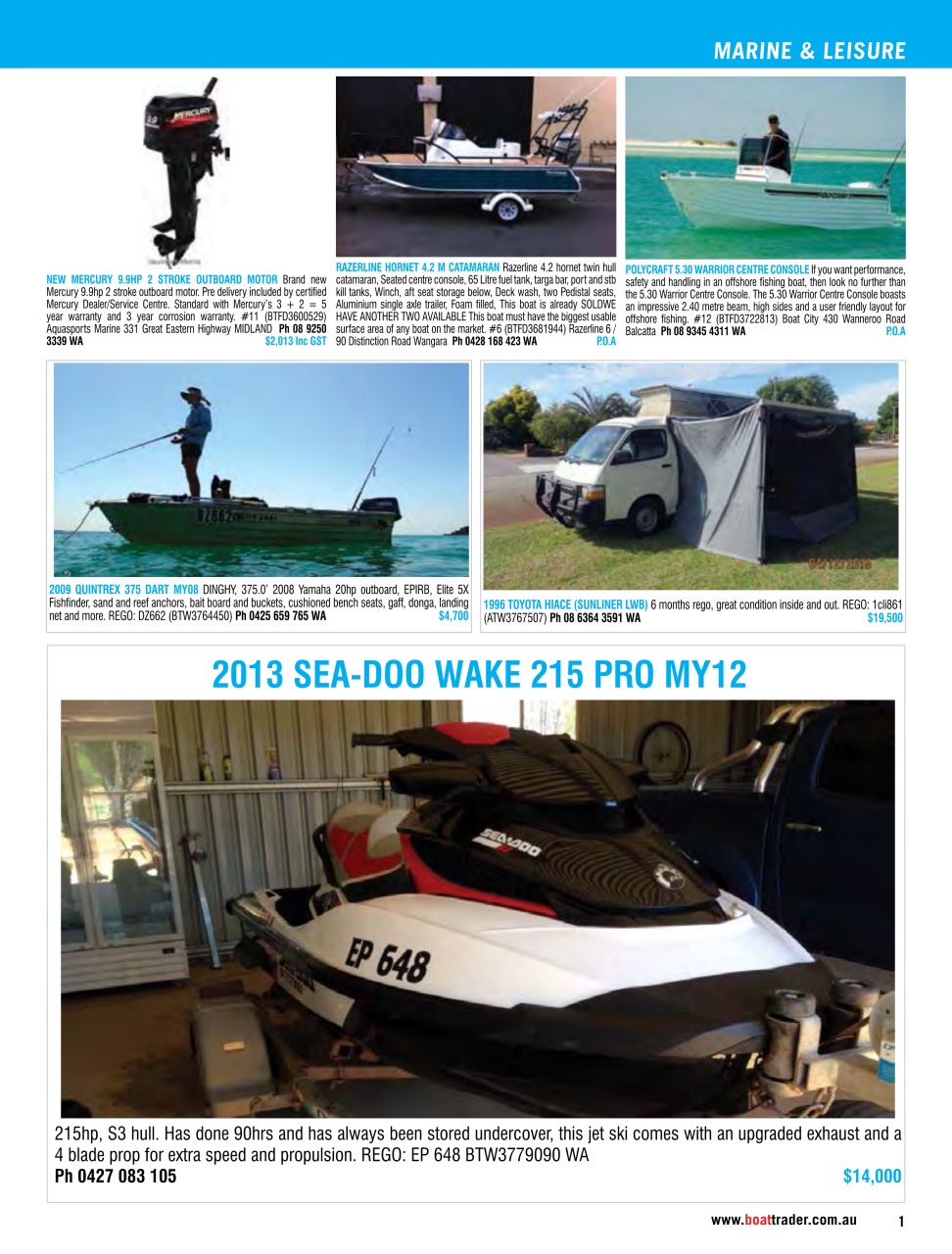 Boat Trader Australia Preview Pages
