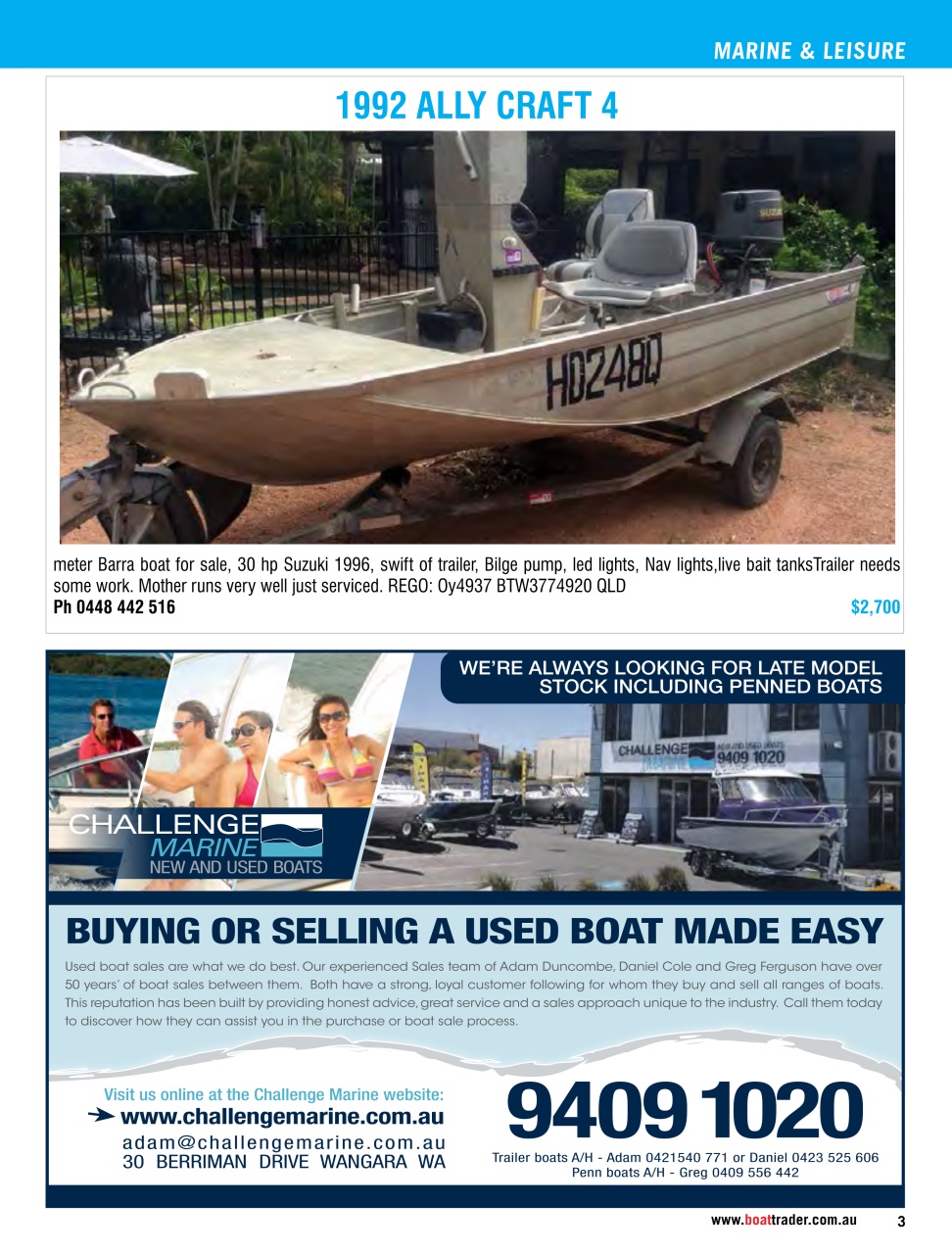 Boat Trader Australia Preview Pages
