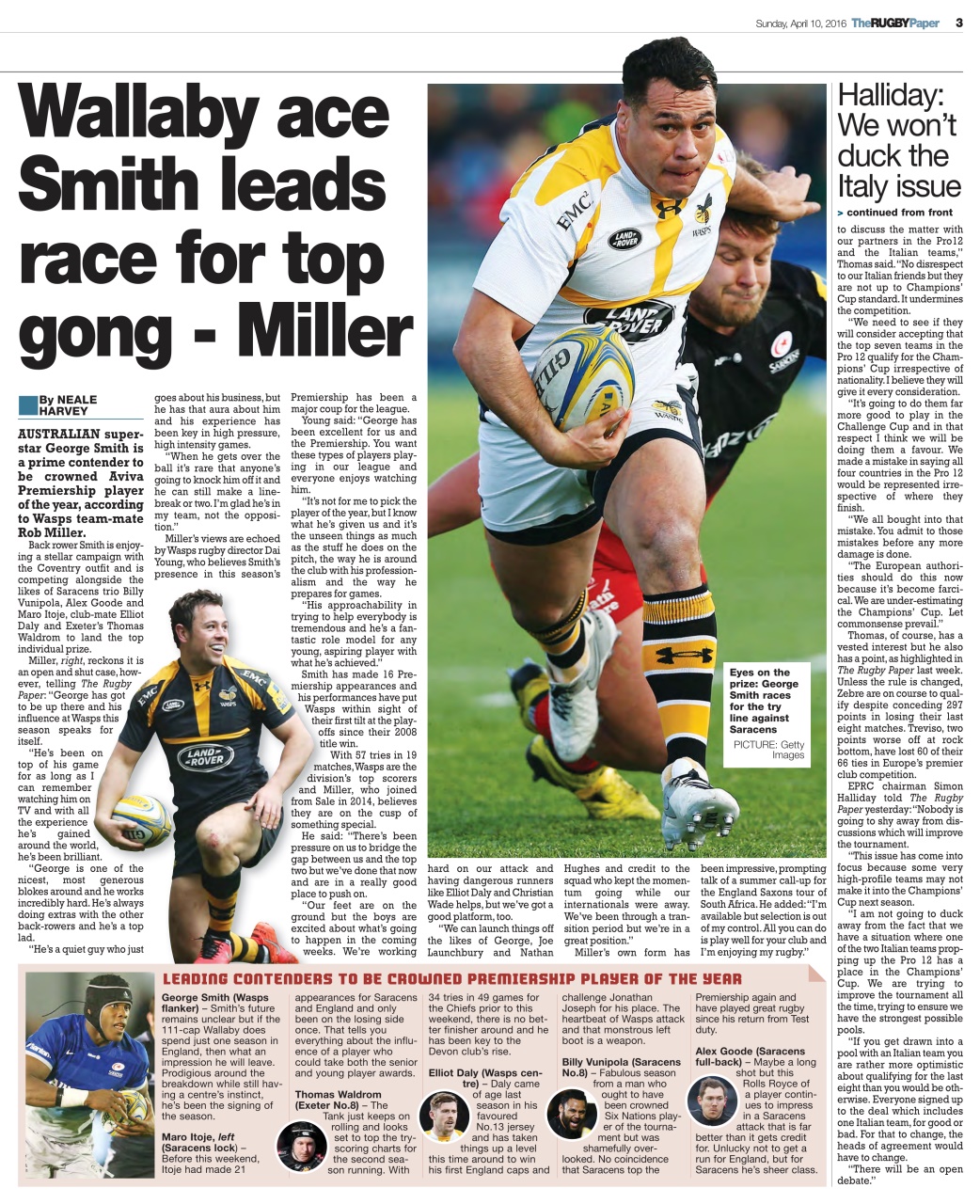 The Rugby Paper Preview Pages