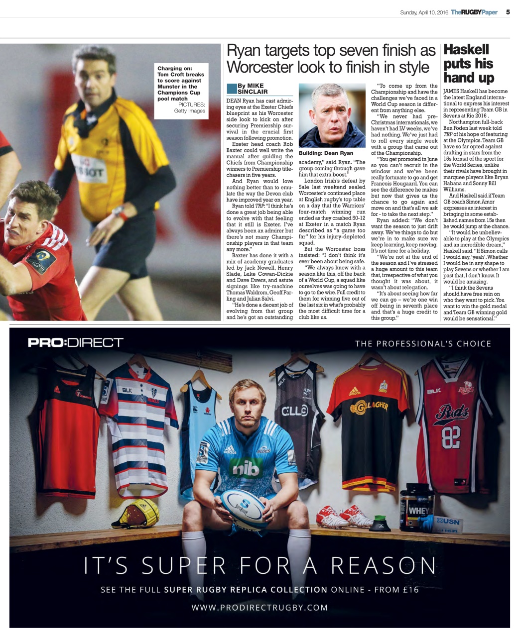 The Rugby Paper Preview Pages