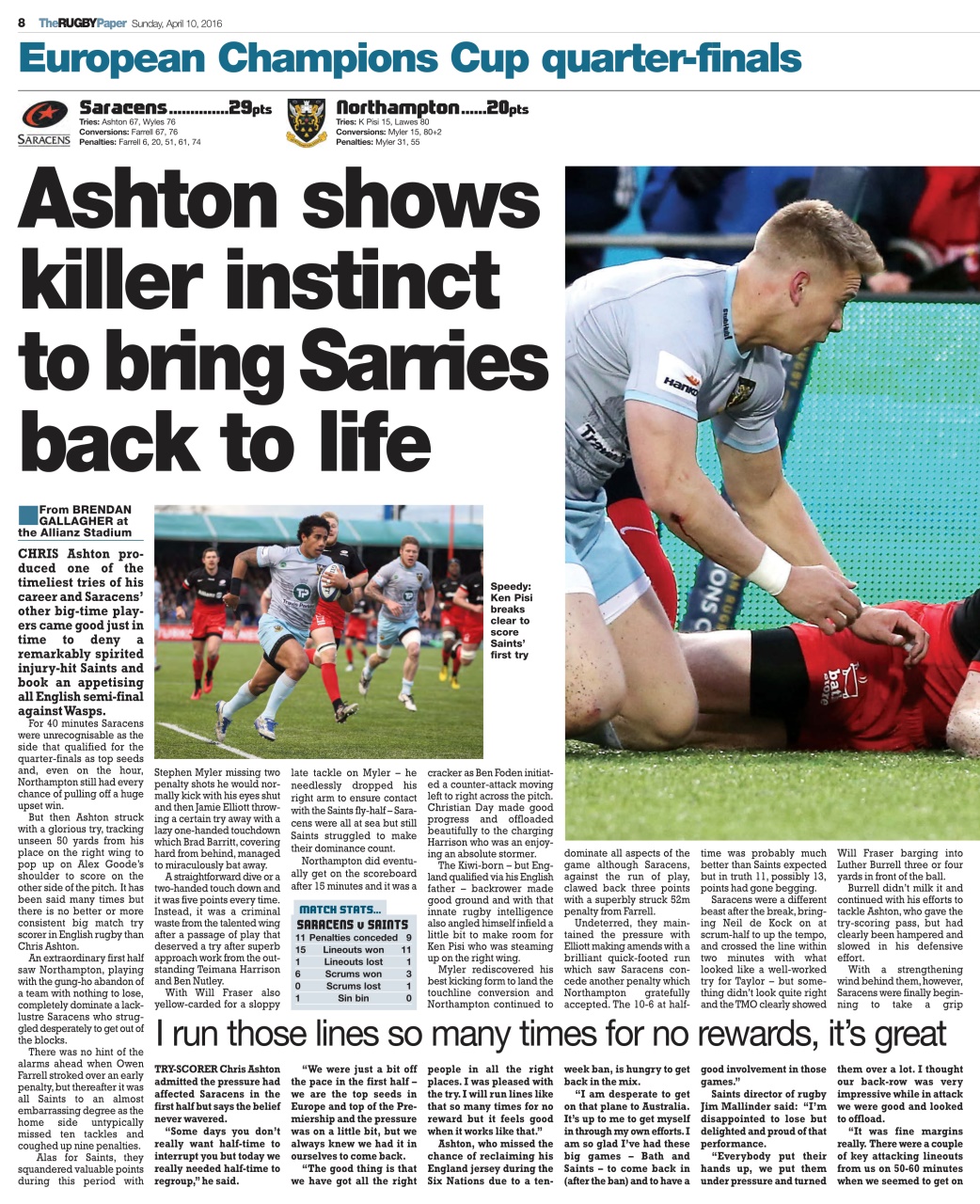 The Rugby Paper Preview Pages