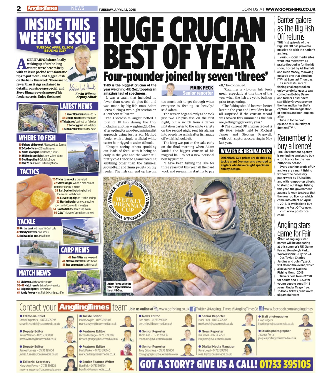 Angling Times Preview Pages
