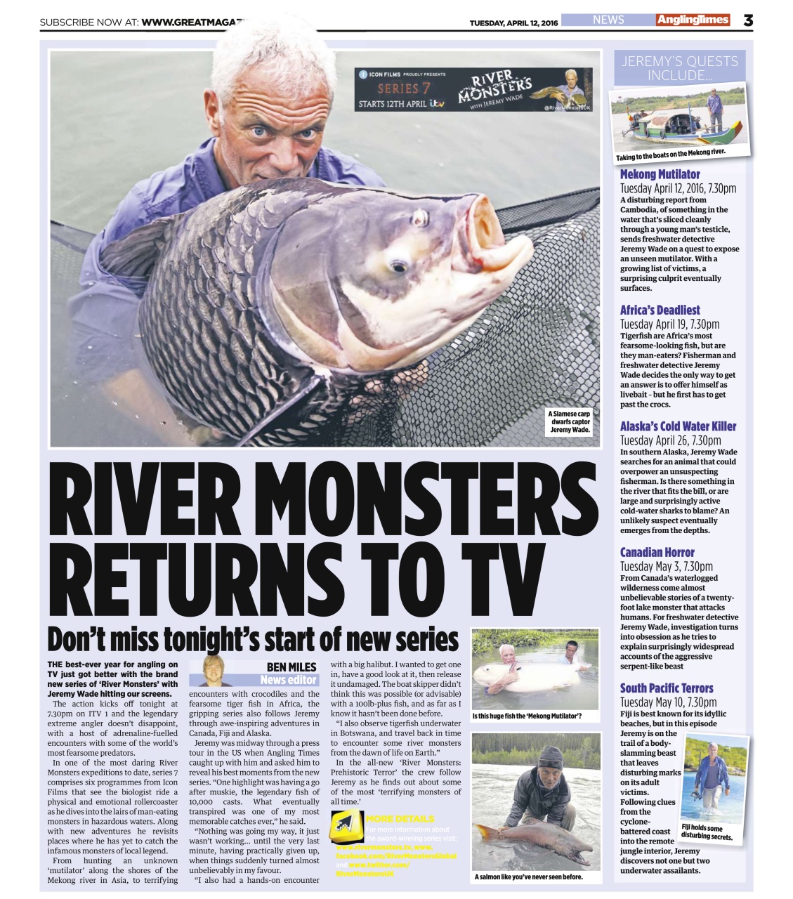 Angling Times Preview Pages
