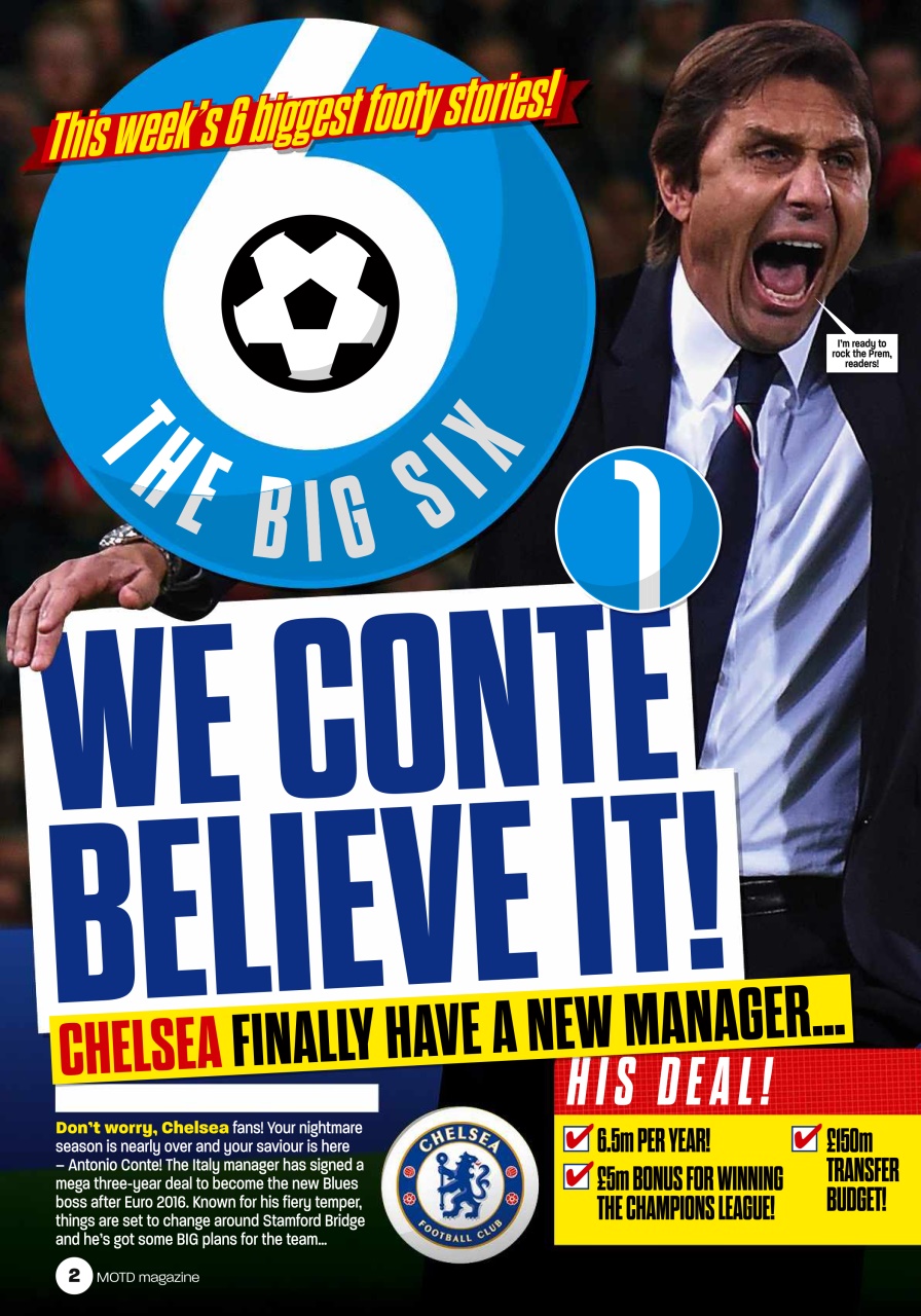 Match of the Day Preview Pages