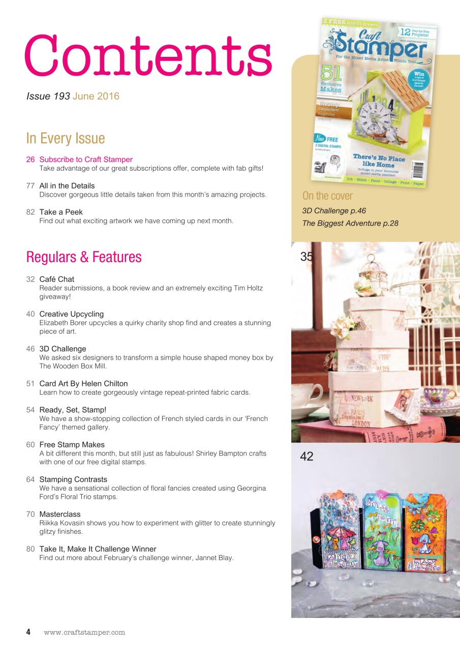 Craft Stamper Preview Pages