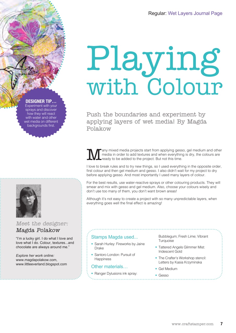 Craft Stamper Preview Pages