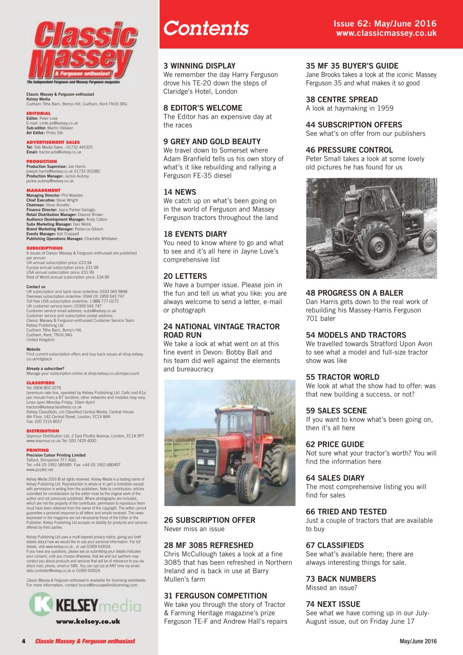 Classic Massey Preview Pages